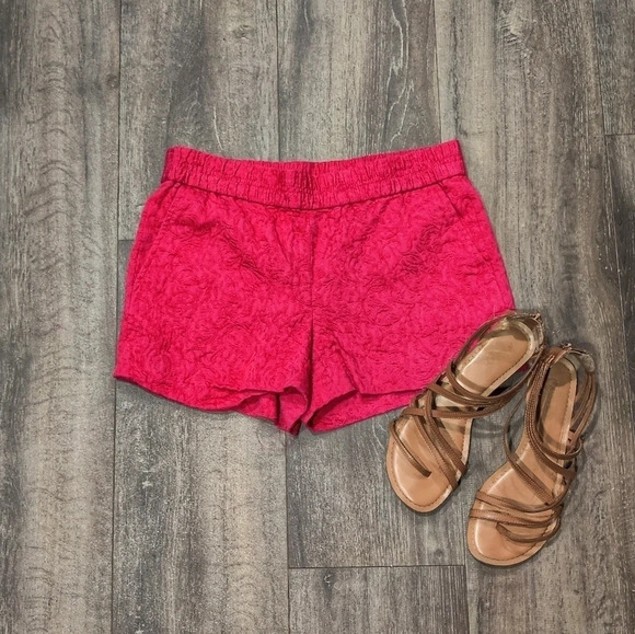 J. Crew Floral Lace Pink Shorts - Picture 1 of 4
